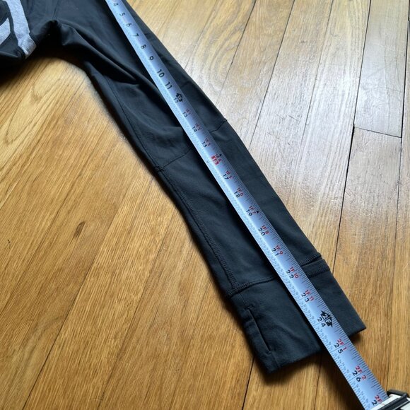 Lululemon Size 8 Black & Gray Long Sleeve Thumbholes Full Zip Luon Define Jacket - Picture 9 of 14